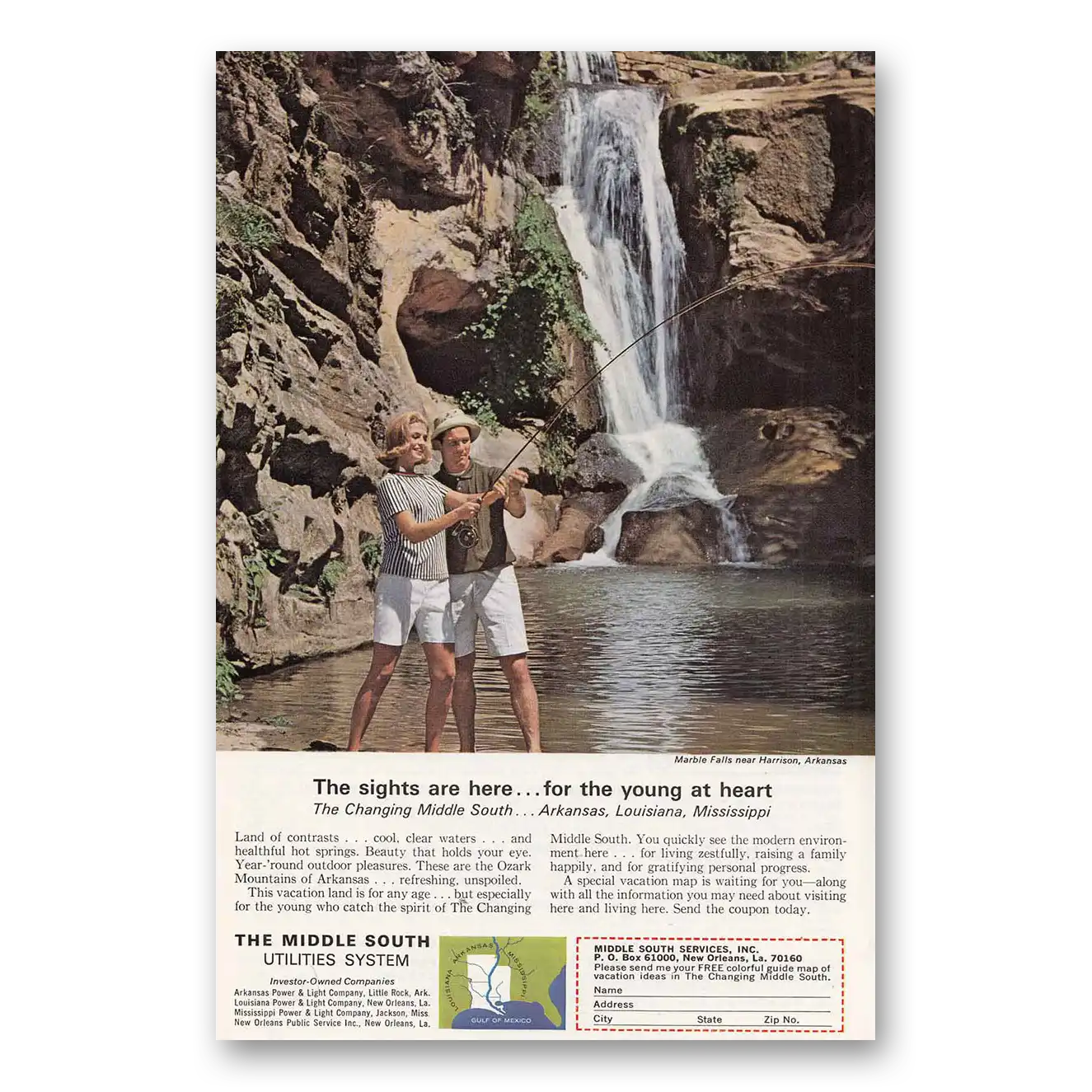 1965 Middle South Utilities Print Ad | Marble Falls