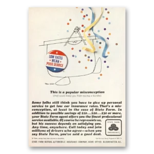 1965 State Farm Insurance Print Ad | Misconception