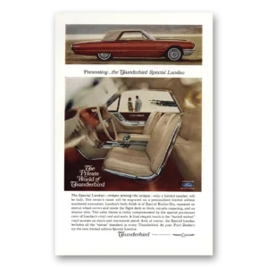 1965 Ford Thunderbird Print Ad | Special Landau