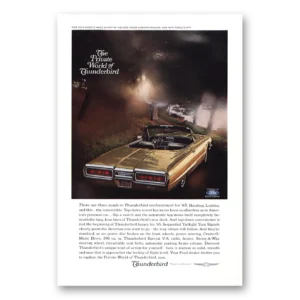1965 Ford Thunderbird Print Ad | Walt Disneys Magic Skyway