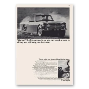 1965 Triumph TR4 Print Ad | Still Baby