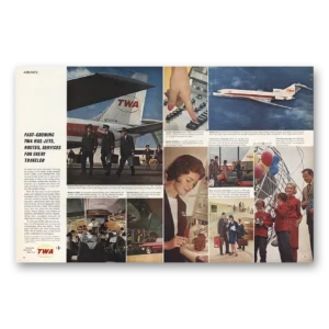 1964 TWA Print Ad | Fast Growing Twa Has Jets
