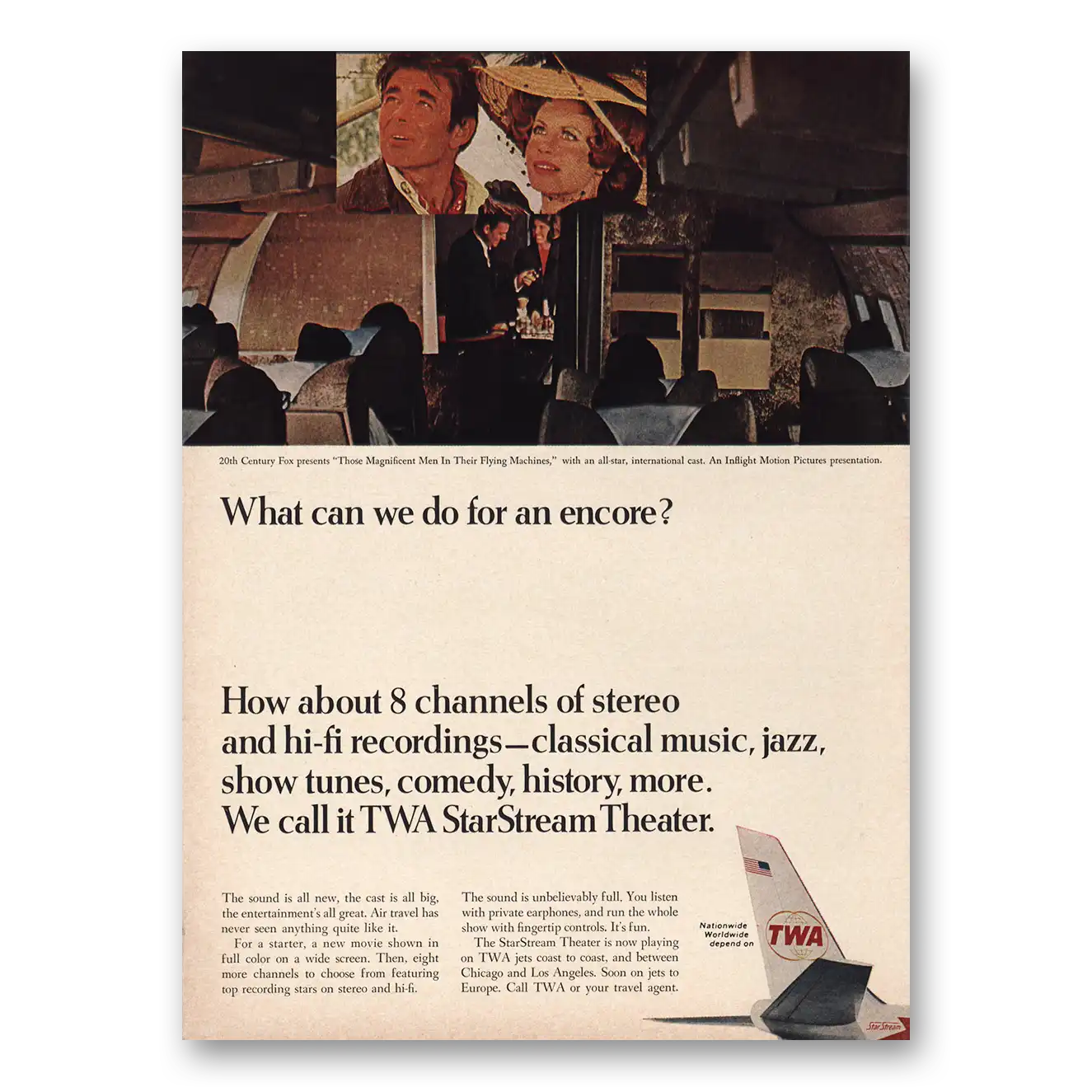 1965 TWA Airlines Print Ad | Encore