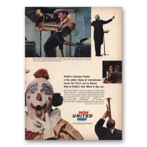 1965 United Airlines Print Ad | Jetarama Theater