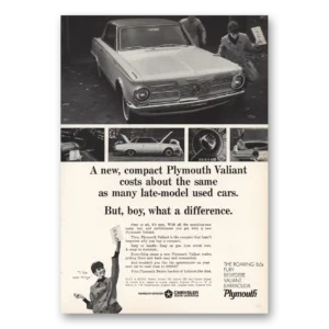 1965 Plymouth Valiant Print Ad | Boy What Difference