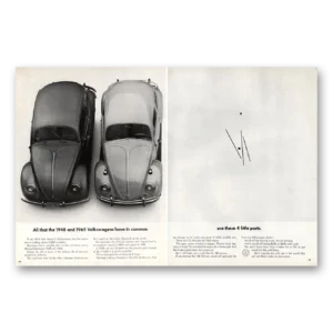 1965 Volkswagen Beetle Print Ad | Little Parts
