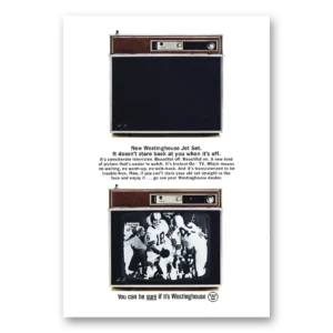 1965 Westinghouse Television Print Ad | Stare Back At You