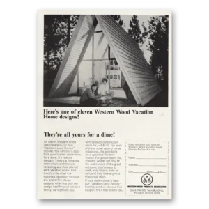 1965 Western Wood Print Ad | Home Designs