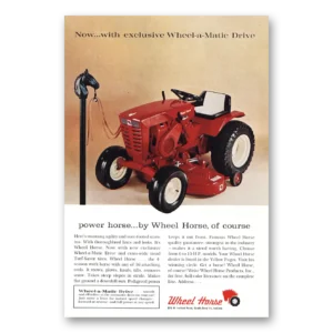 1965 Wheel Horse Print Ad | Power Horse