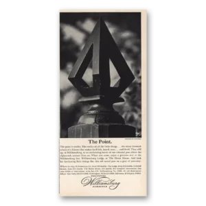 1965 Williamsburg Virginia Print Ad | The Point