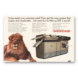 1966 3M System R09 Copier Print Ad | Cross Eyed