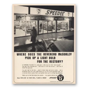 1966 7 Eleven Print Ad | Reverend Mcsorley
