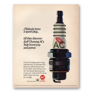 1966 AC Spark Plugs Print Ad | Nobody Loves