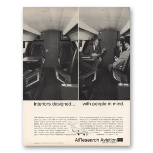 1966 Garrett AiResearch Print Ad | Aviation Interiors