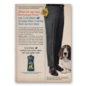 1966 All Detergent Print Ad | Permanent Press
