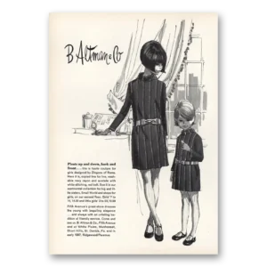 1966 B Altman Print Ad | Pleats Up And Down