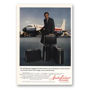 1966 Amelia Earhart Luggage Print Ad | Wall Streeter Luggage