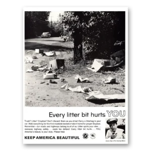 1966 Keep America Beautiful Print Ad | Louis Nye
