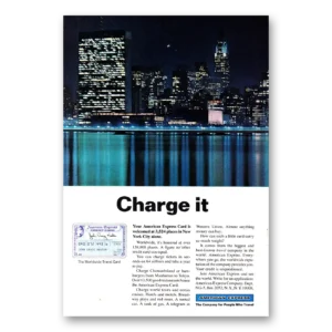 1966 American Express Print Ad | Charge It