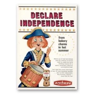 1966 Archway Cookies Print Ad | Independence