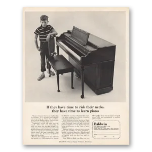 1966 Baldwin Piano Print Ad | Risk Their Necks