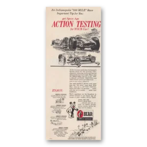 1966 Bear Safety Service Print Ad | Indianapolis 500