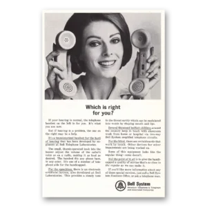 1966 Bell Telephone Print Ad | Right For You