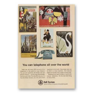 1966 Bell Telephone Print Ad | All Over World