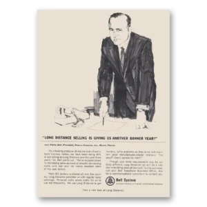 1966 Bell Telephone Print Ad | Long Distance