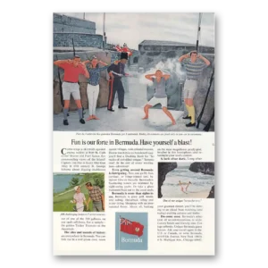 1966 Bermuda Print Ad | Fort St Catherine