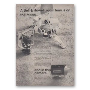 1966 Bell & Howell Movie Camera Print Ad | Zoom Lens