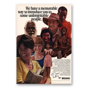 1966 BOAC Print Ad | Some Unforgettable People