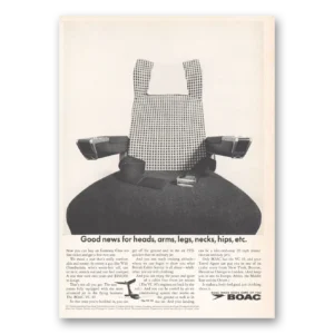 1966 British Airways BOAC Print Ad | Good News