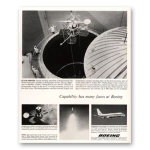 1966 Boeing Print Ad | Lunar Orbiter