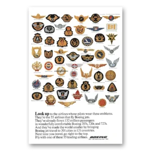 1966 Boeing Print Ad | 50th Anniversary Pilot Wings