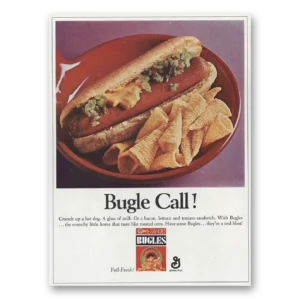 1966 Bugles Snacks Print Ad | General Mills