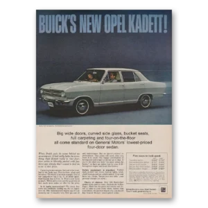 1966 Buick Opel Kadett Print Ad | Wide Doors