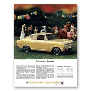 1966 Buick Opel Kadett Print Ad | Disguise
