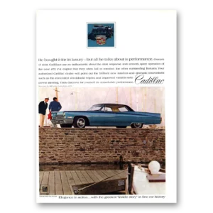 1966 Cadillac Print Ad | He Bought It For Its Luxury