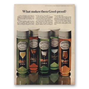 1966 Calvert Cocktails Print Ad | Goof Proof