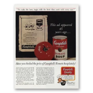 1966 Campbells Tomato Soup Print Ad | 45 Years Ago