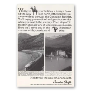 1966 Canadian Pacific Print Ad | Foreign Flavor