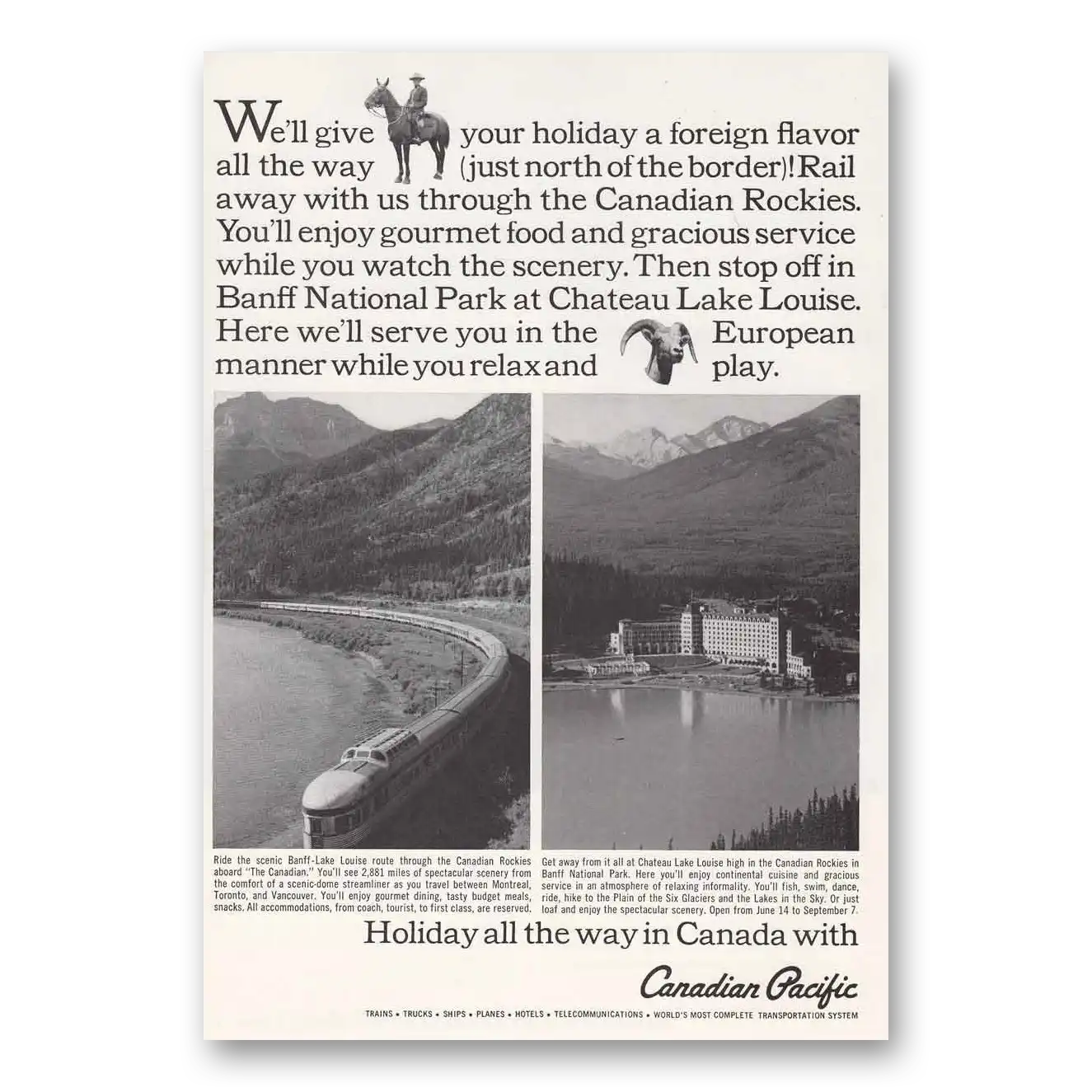 1966 Canadian Pacific Print Ad | Foreign Flavor
