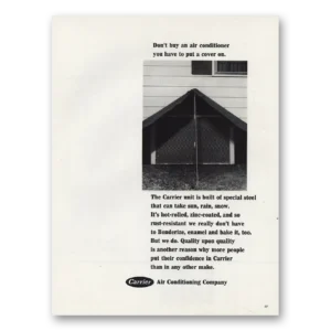 1966 Carrier Air Conditioning Print Ad | Cover On