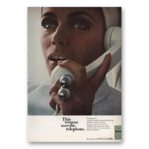 1966 Ma Griffe Perfume Print Ad | Uses Telephone