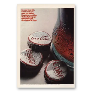1966 Coca Cola Print Ad | Things Go Better With Coke