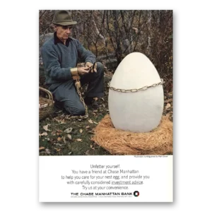 1966 Chase Manhattan Bank Print Ad | Mushroom Hunting