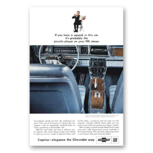 1966 Chevrolet Caprice Print Ad | You Hear Squeak