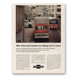 1966 Chevrolet Trucks Print Ad | Diesels