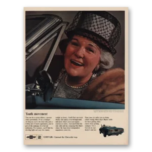 1966 Chevrolet Corvair Print Ad | Youth Movement